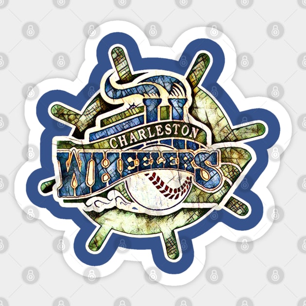 Charleston Wheelers Baseball Sticker by Kitta’s Shop